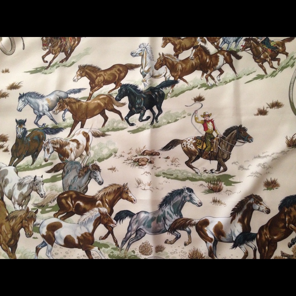 Hermès Vintage Robert Dallet "Les Mustangs" Scarf - Picture 7 of 8